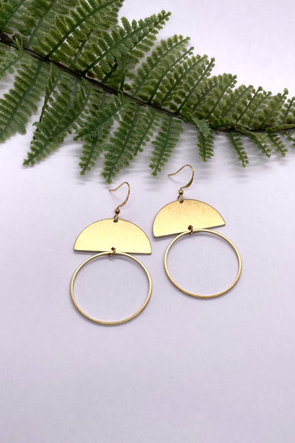 Harper Brass Earrings