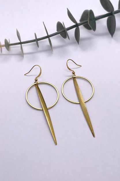 Gianna Brass Earrings