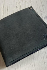 Wallet by Kazak, Green Suede and Black