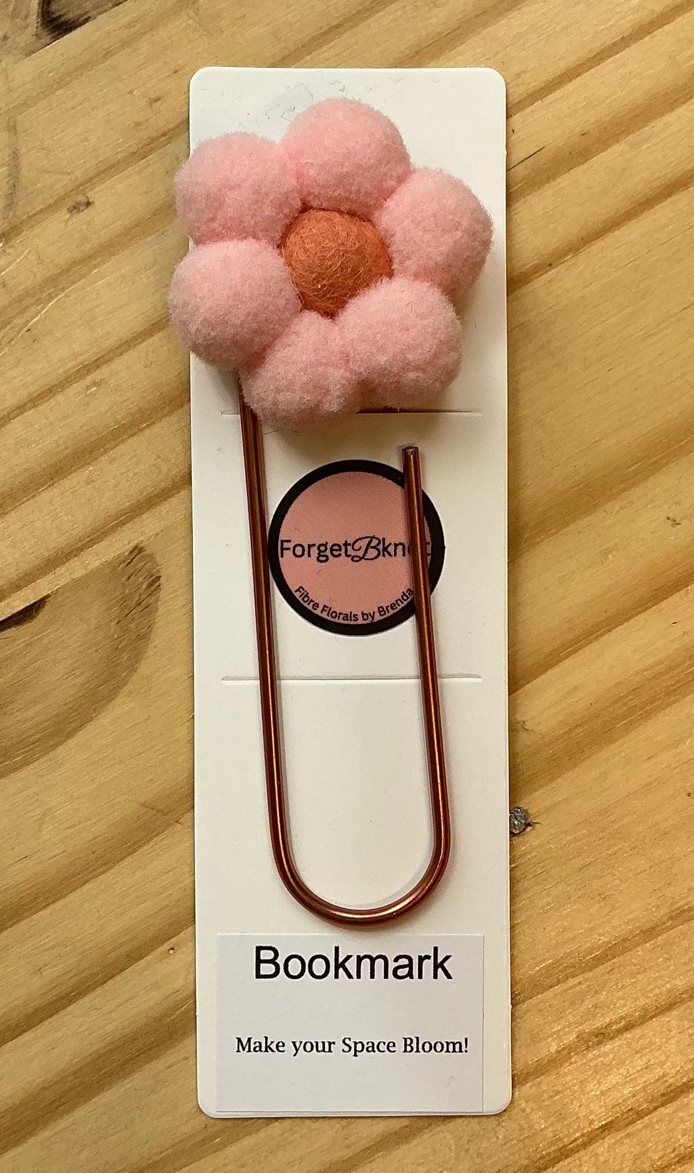Flower Paperclip Bookmark