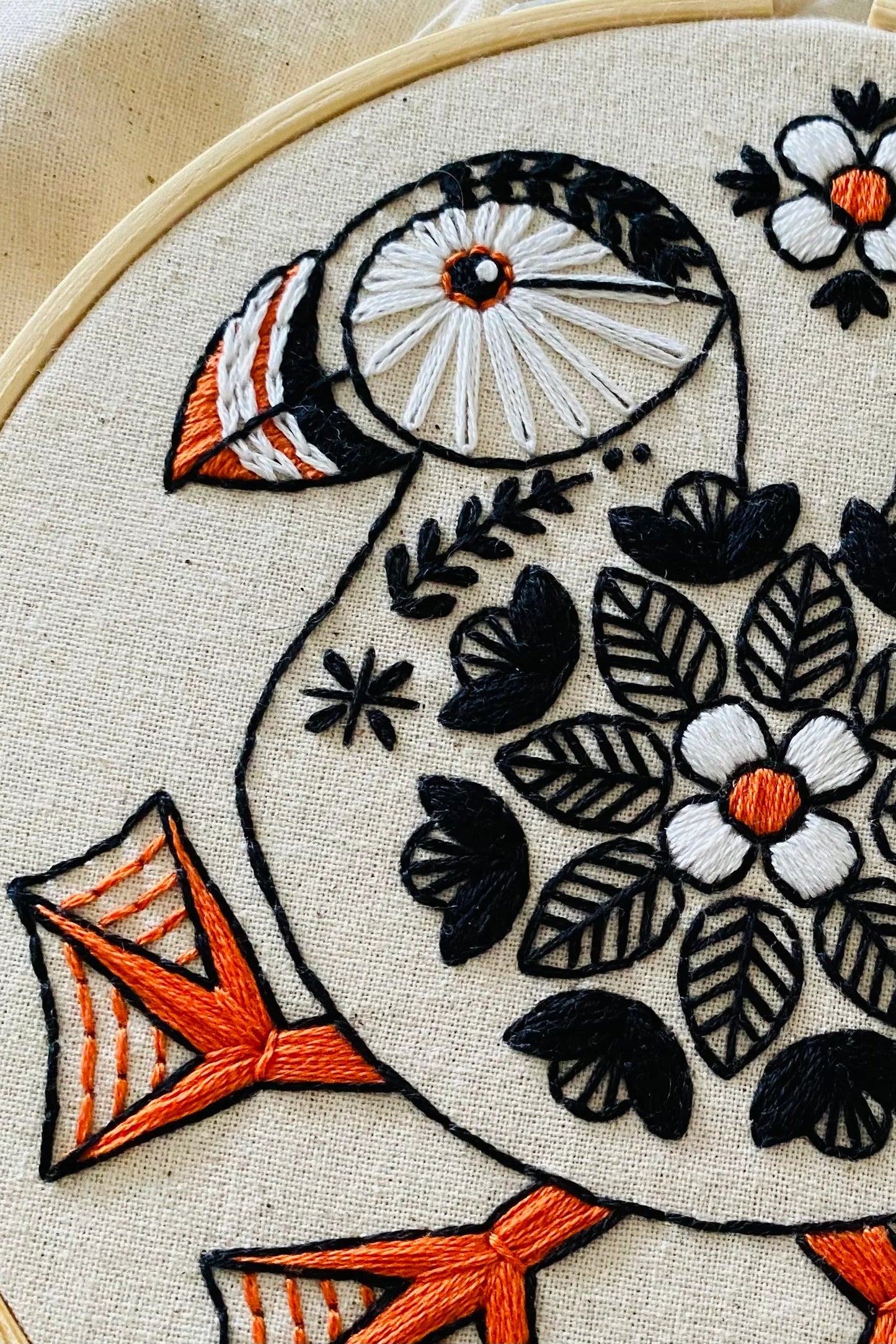 Puffin Complete Embroidery Kit