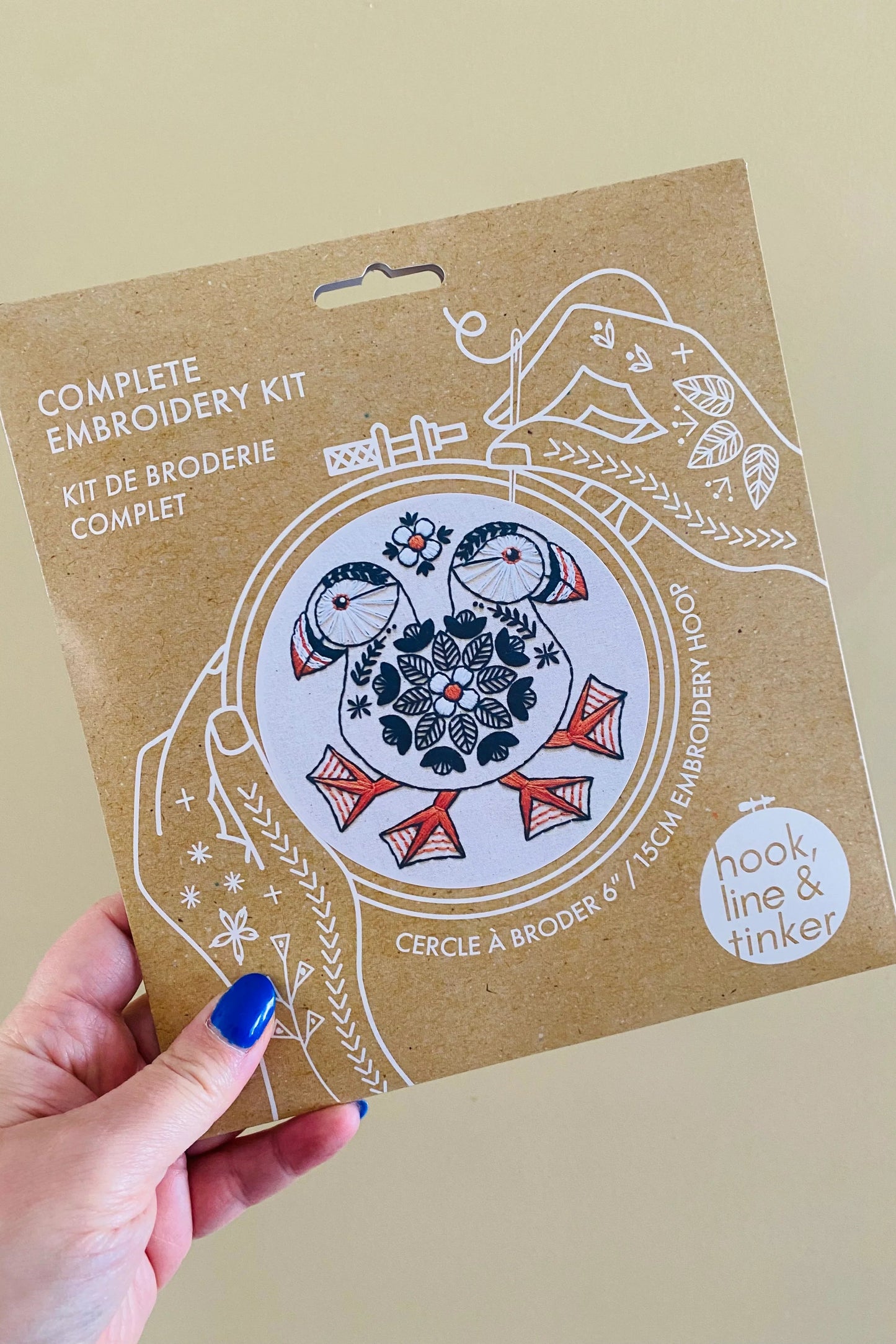 Puffin Complete Embroidery Kit