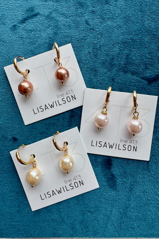 Glass Pearl Earrings