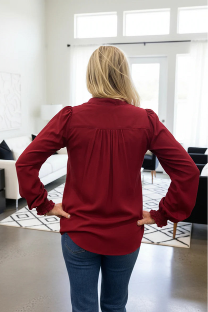 Burgundy Blouse