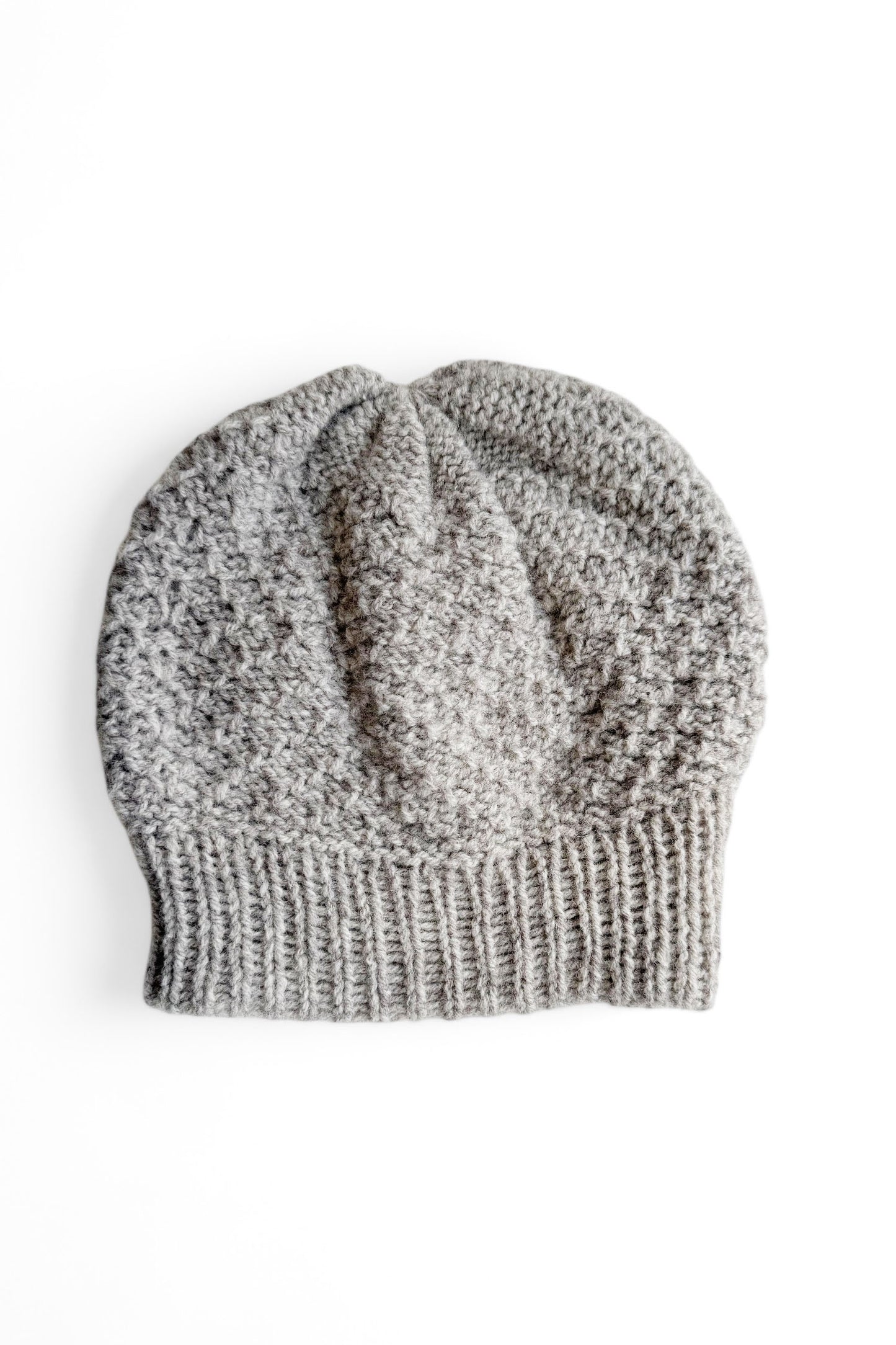 The Beret by Charlevoix Pure Laine in Two-tone is shown against a white background. 