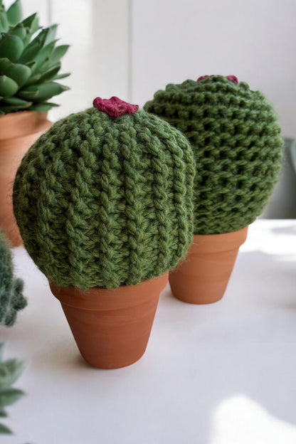 Extra Large Barrel Knit Cactus