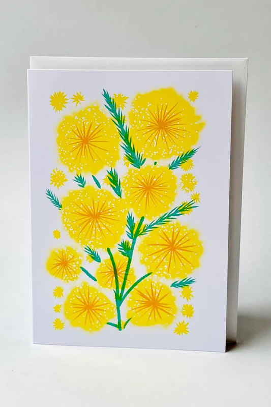 Golden Wattle Greeting Card