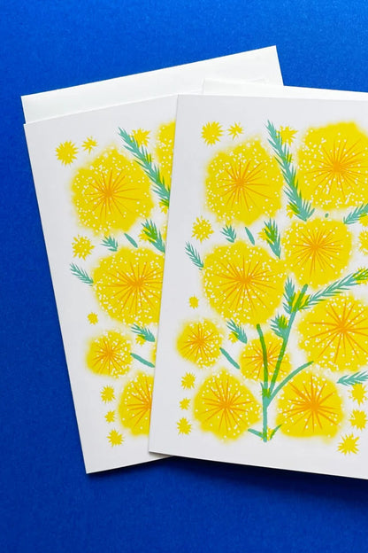 Golden Wattle Greeting Card