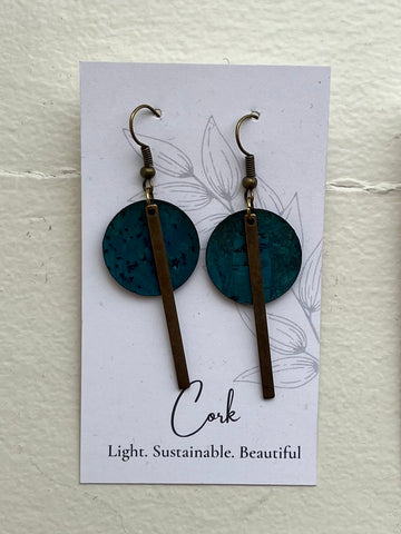Small Brass Bar Earrings