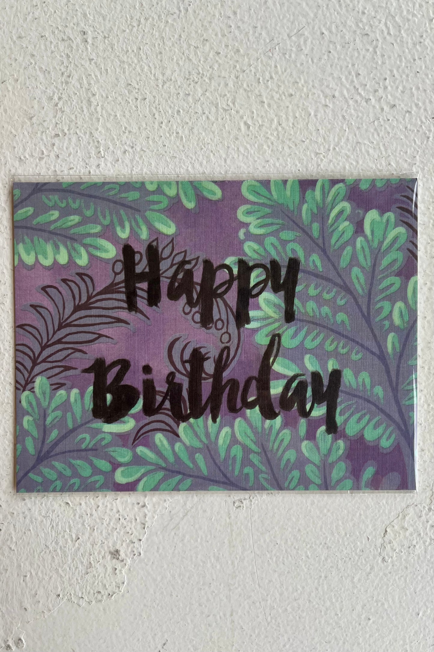 Happy Birthday - Tropical Floral Card
