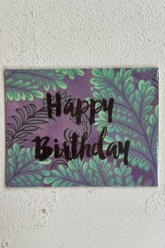 Happy Birthday - Tropical Floral Card