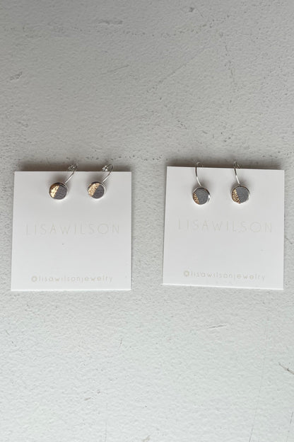 Silver-Plated Concrete French Hook Earrings