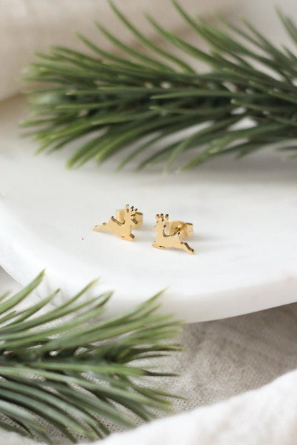 Mini Reindeer Earrings