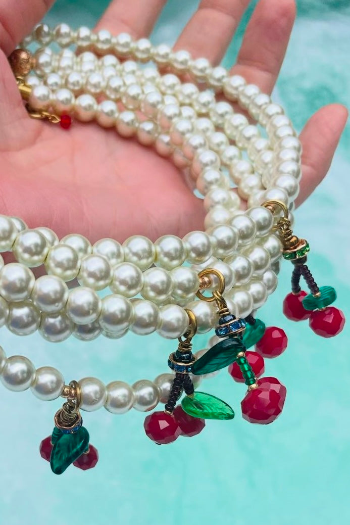 Cherry & Pearl Necklace