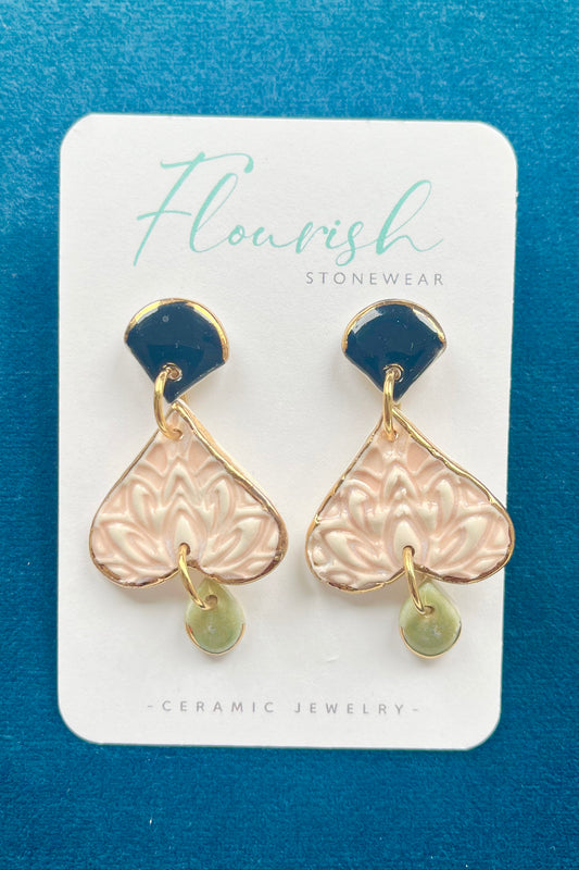 Lotus Spade Earrings