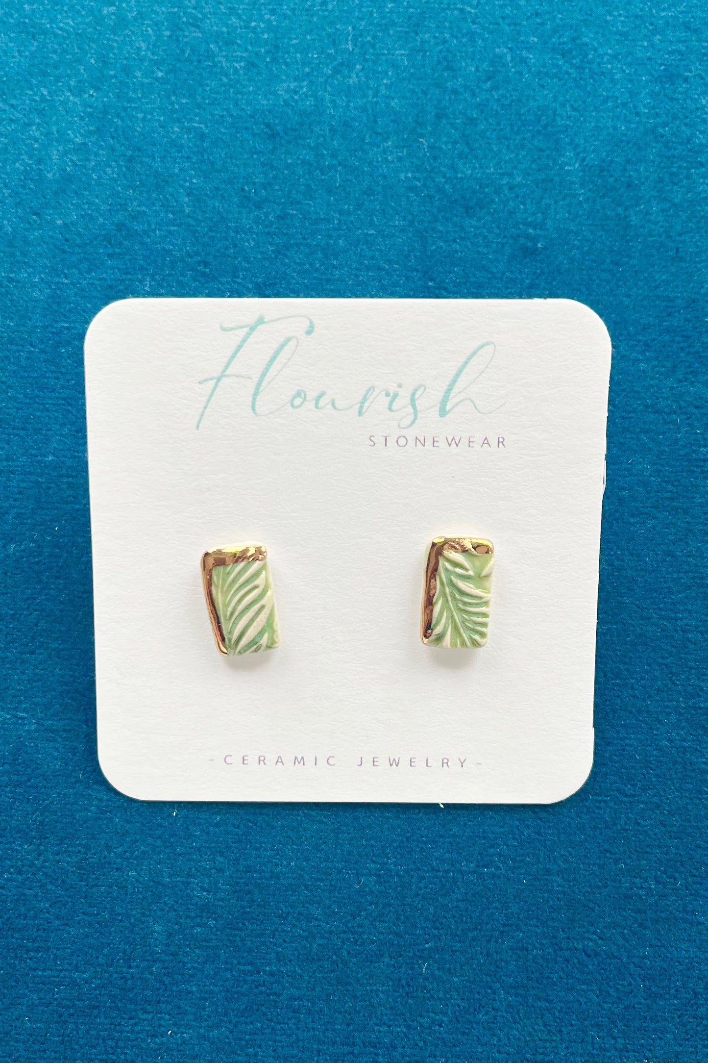Rectangle Imprint Studs