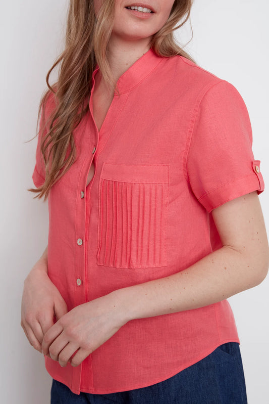 Jasmine Short Sleeve Linen Shirt