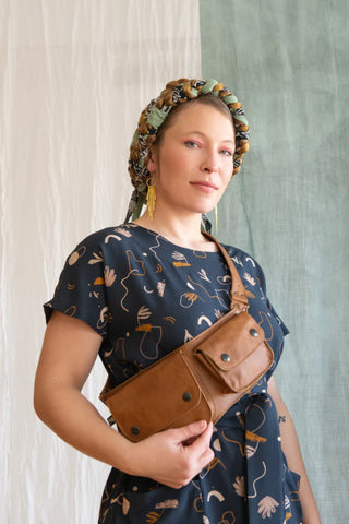 Livingston Handbag with Recycled Leather