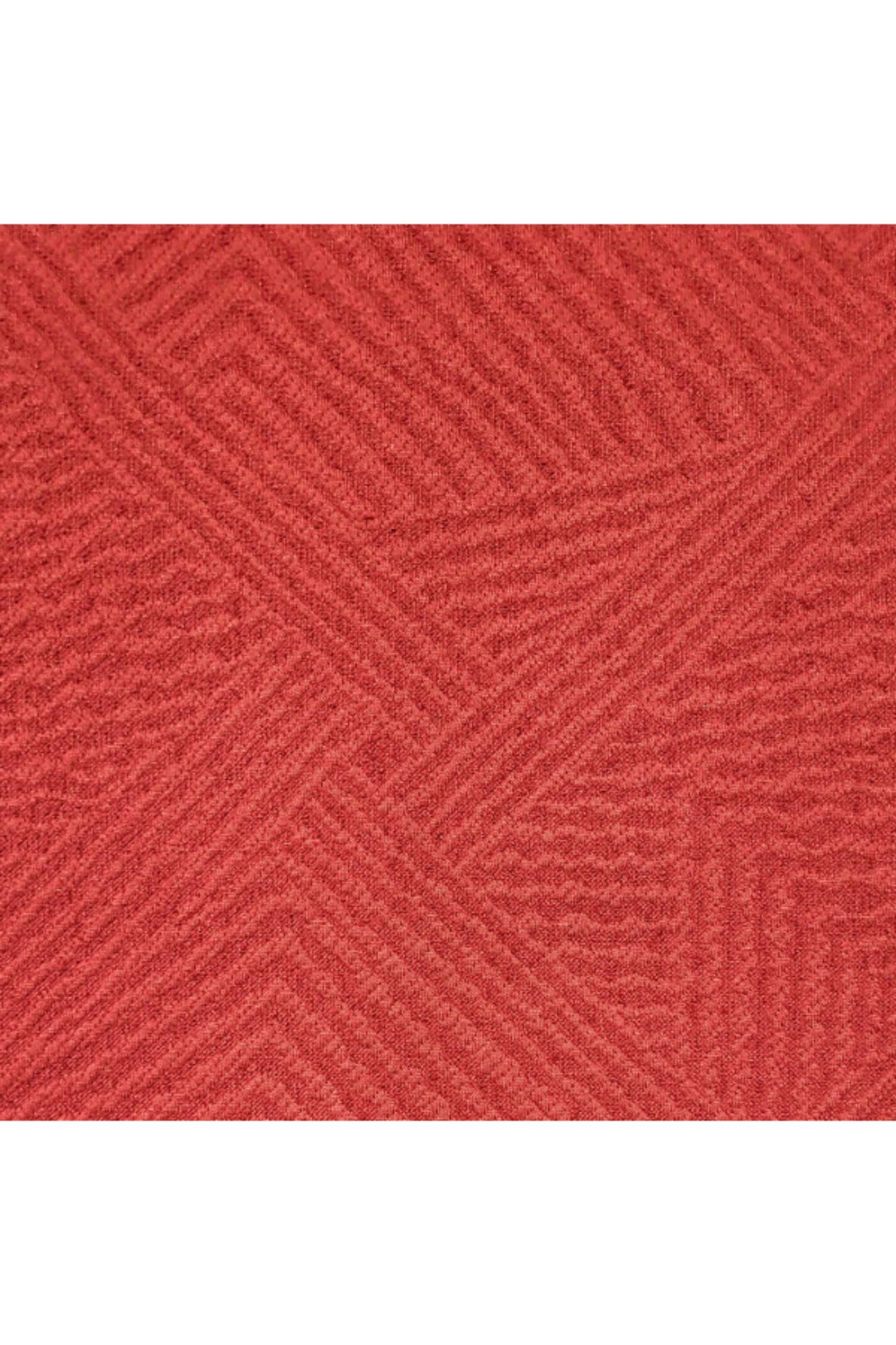 Red fabric swatch from Mandala's Linus Jacquard Tunic