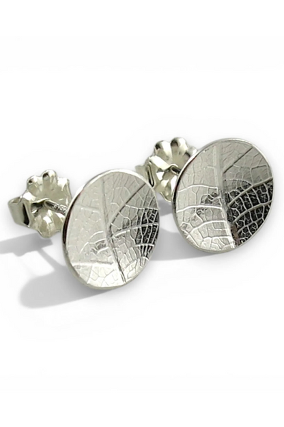 Leaf Imprint Disc Studs