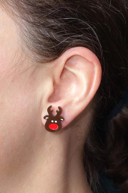 Lili0489 Reindeer Stud Earrings