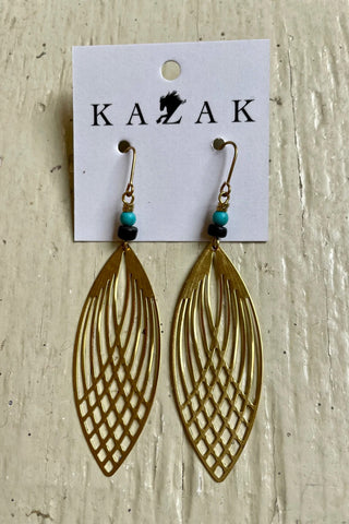 Open hoop studs: 14K gold fill hammered small