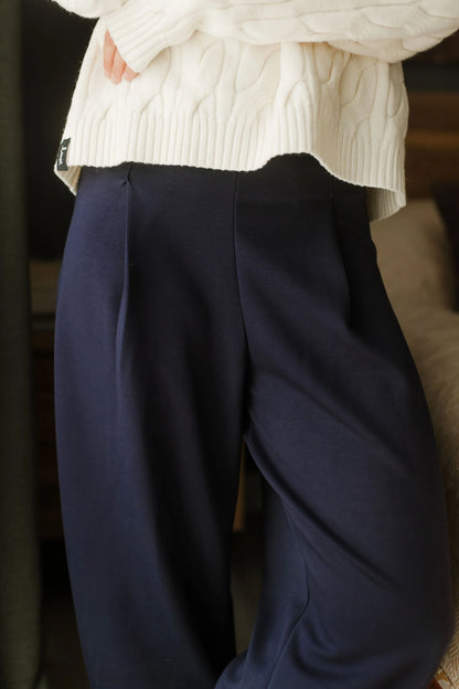 Scuba Pleated Pants