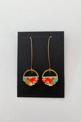 Sally - Abstract round earrings