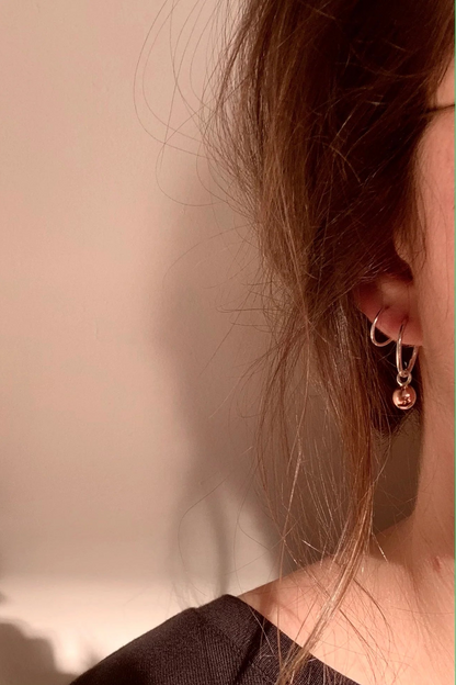 Dots01 Spiral Earrings