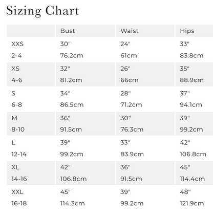 Kollonai Size Chart