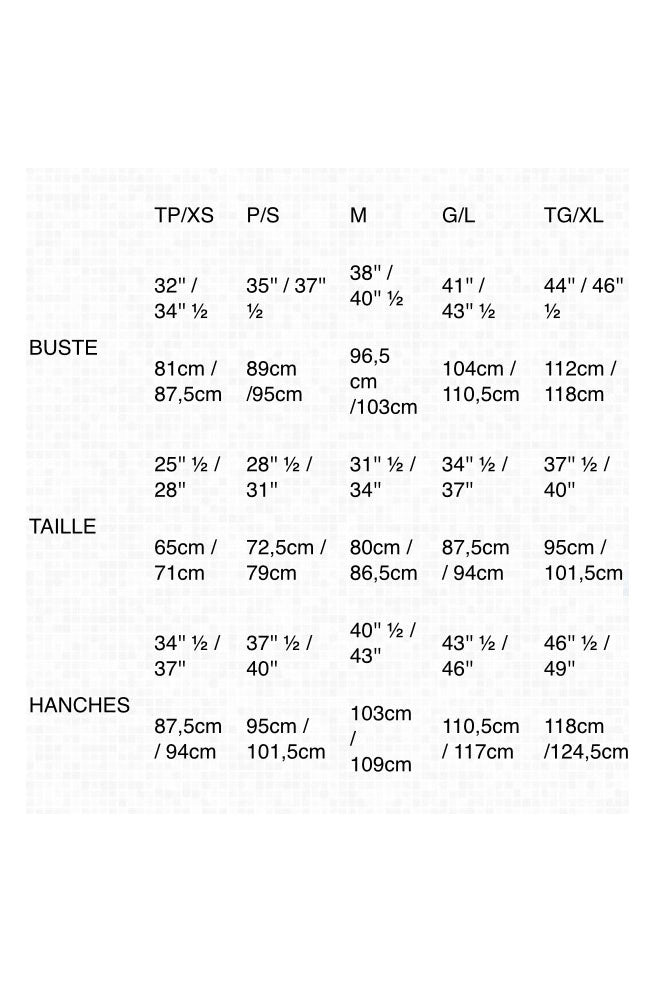 Slak Size Chart