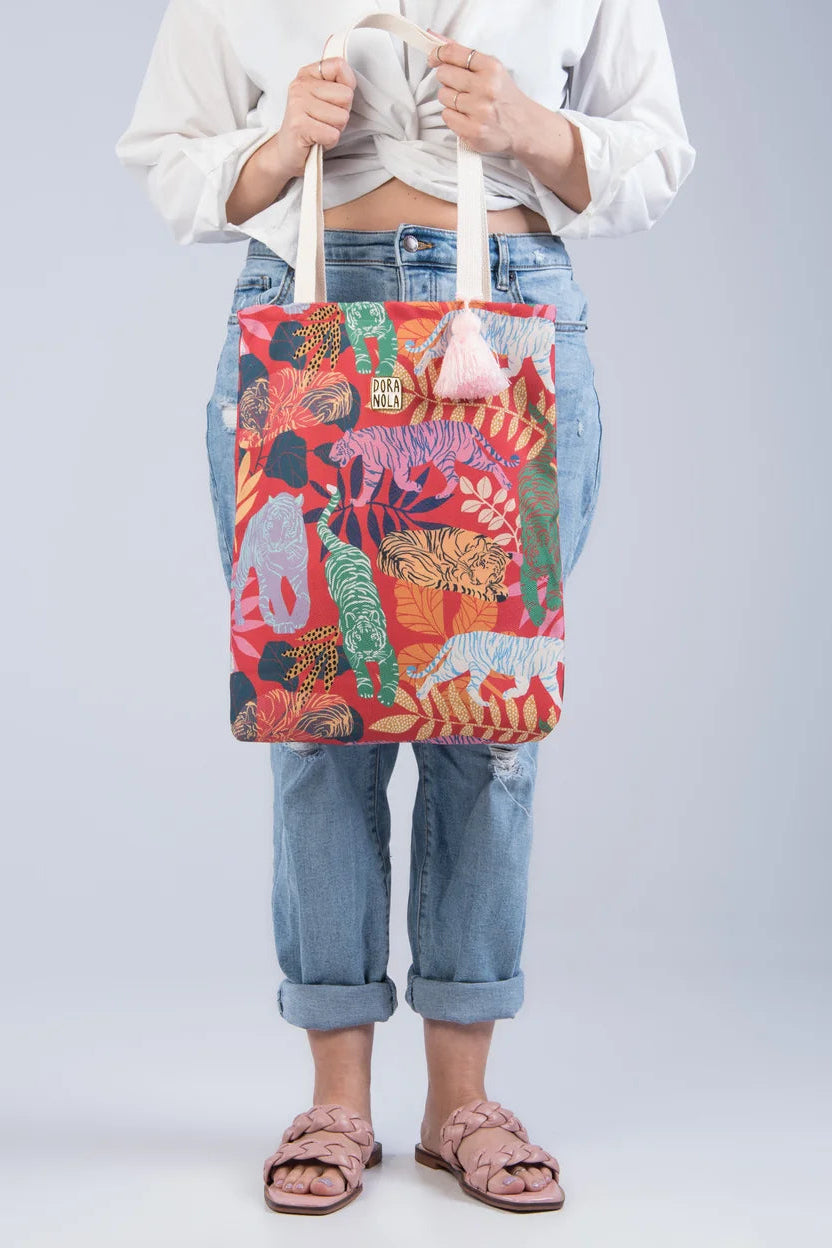 Tigress Tote Bag w/ Tassel