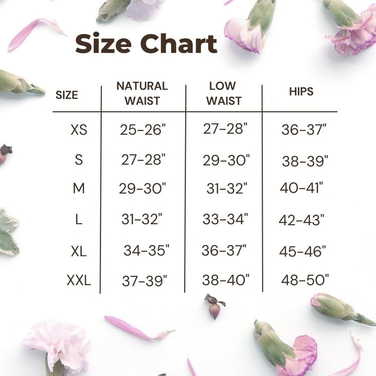 Tangente Size Chart