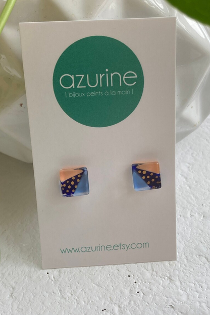 Square Stud Earrings