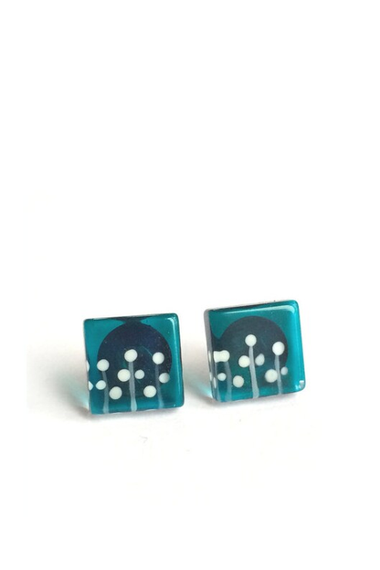 Square Stud Earrings