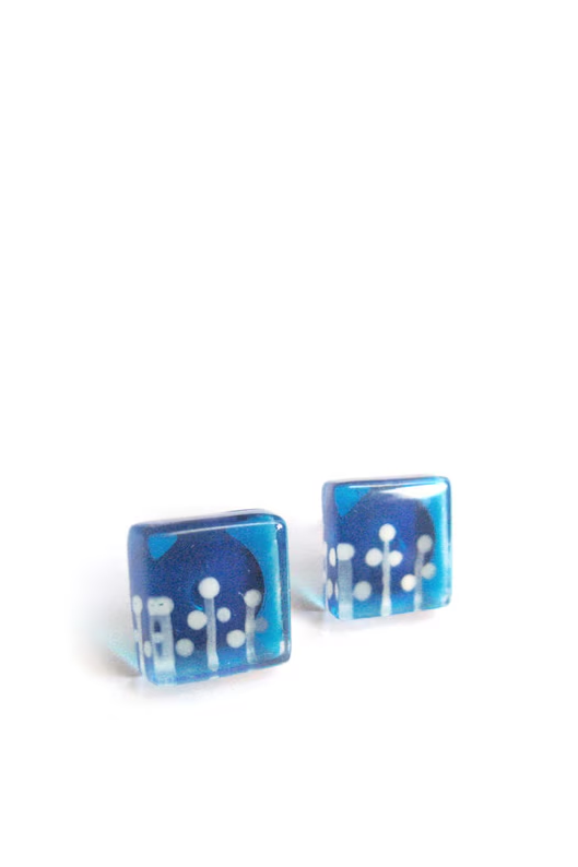 Square Stud Earrings