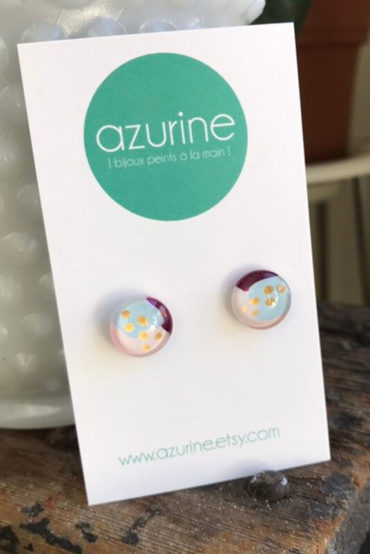 Circle Stud Earrings