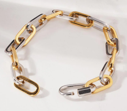 Relier Carabiner BiColour Link Bracelet | Waterproof  