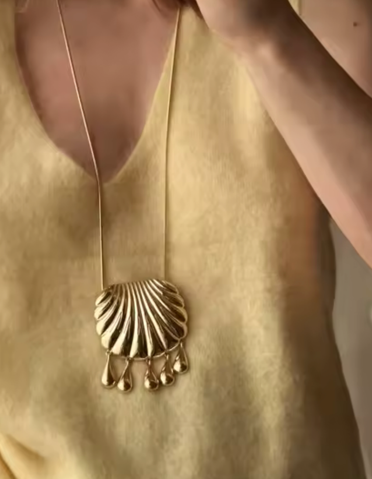 Shell Statement Fringe Pendant | Waterproof