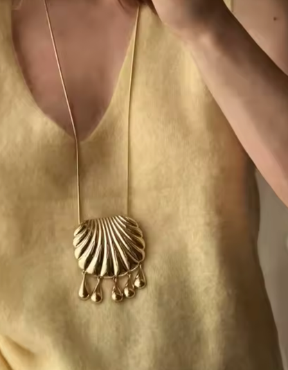 Shell Statement Fringe Pendant | Waterproof