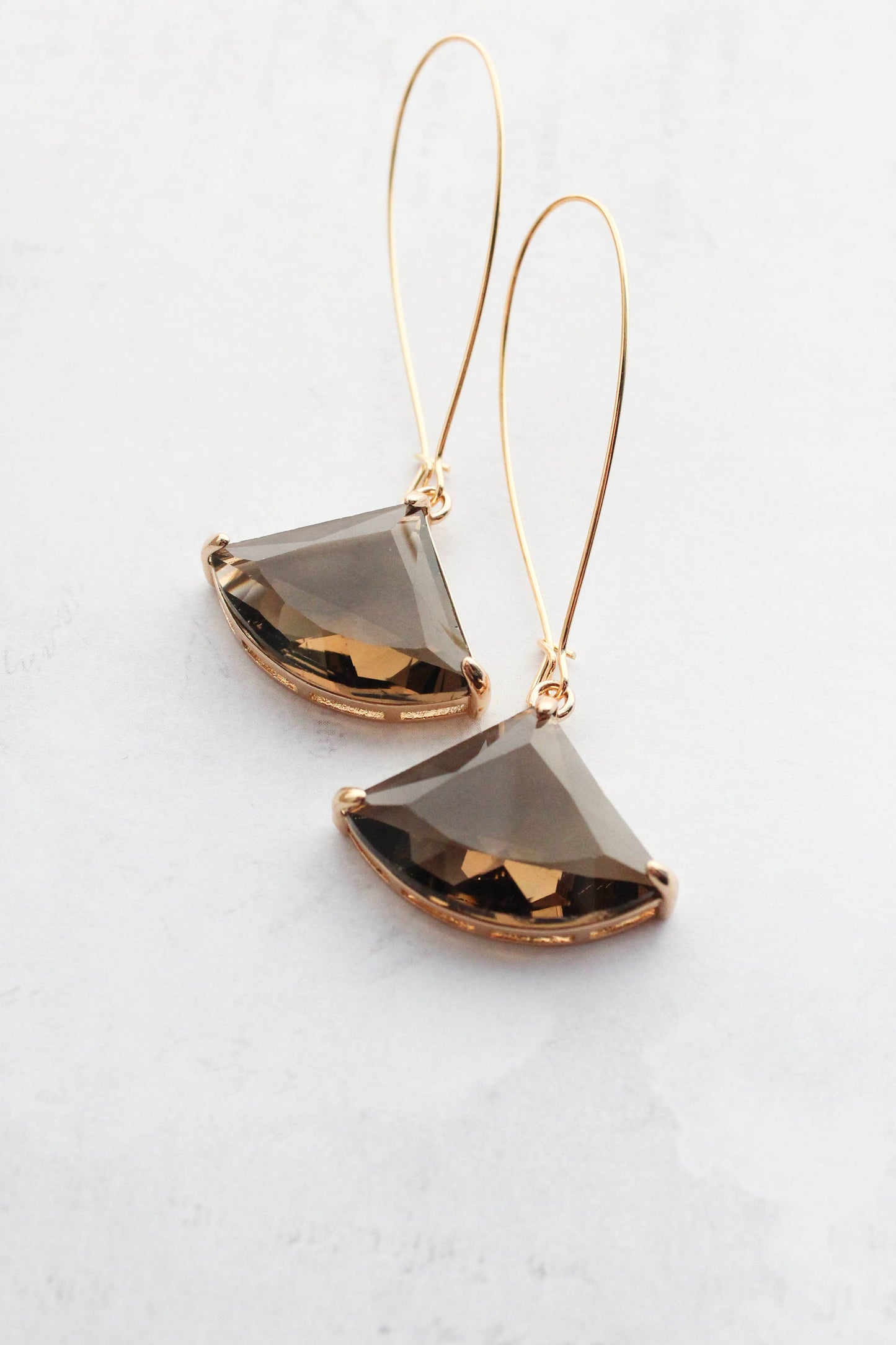 Large Clear Glass Art Deco Earrings | 5 options