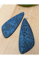 Wing Shaped Cork Earrings - Several Colour Options