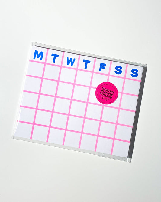 Monthly Notepad • Pink