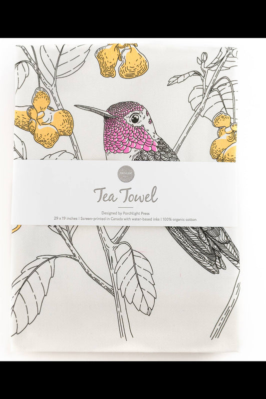 Anna's Hummingbird Tea Towel - West Coast Birds