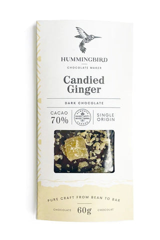 Candied Ginger 70% Chocolate Bar