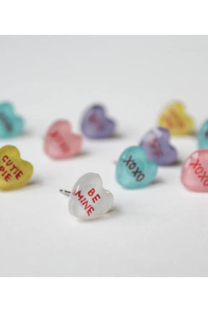 Candy Heart Stud Earrings