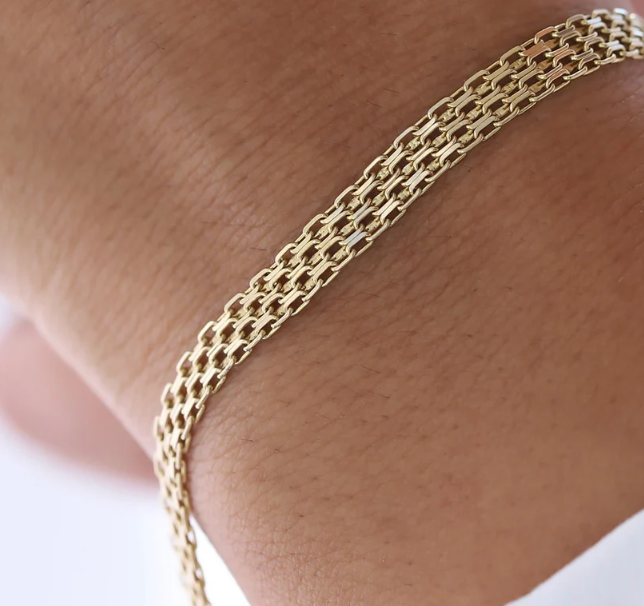 Bismarck Chain Band  Bracelet 18K Gold - Waterproof 
