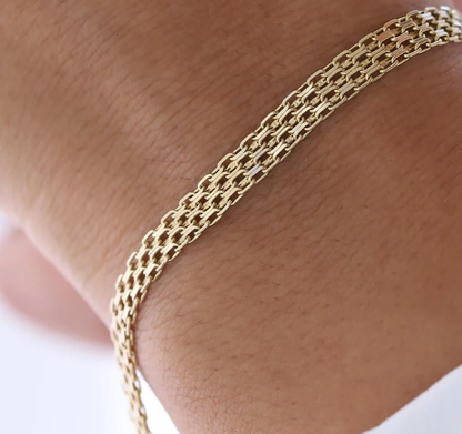 Bismarck Chain Band  Bracelet 18K Gold - Waterproof 