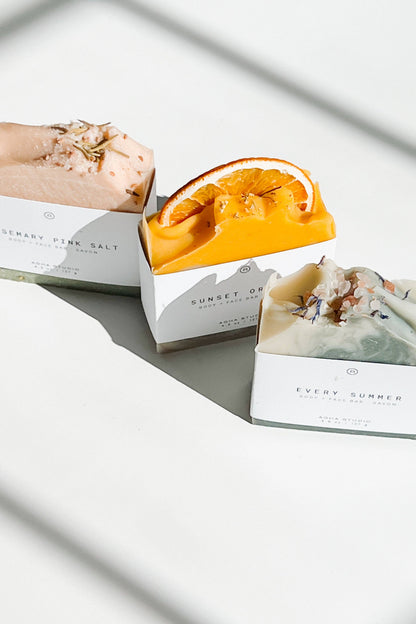 Sunset Orange Body + Face Bar