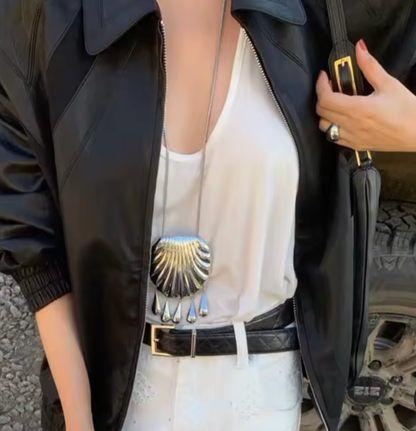 Shell Statement Fringe Pendant | Waterproof